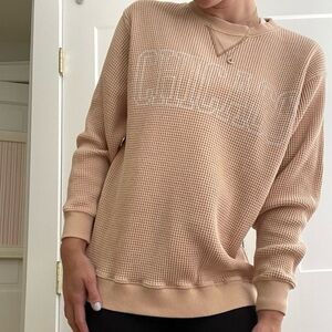 AERIE WAFFLE KNIT CREWNECK